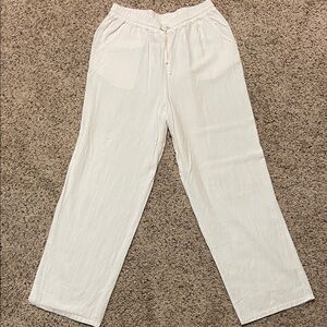 White Linen Pants